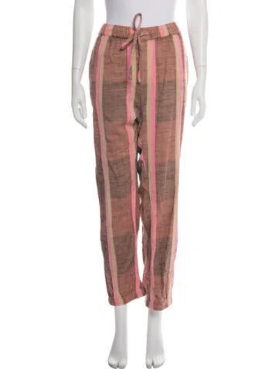 Pre-owned Ace & Jig Striped Straight Leg Pants In Neutrals