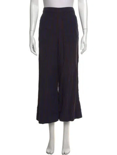 Pre-owned Ace & Jig Striped Wide Leg Pants In Black/blue