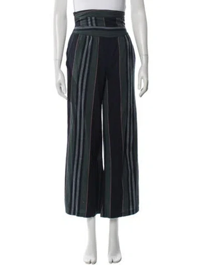 Pre-owned Ace & Jig Striped Wide Leg Pants In Blue