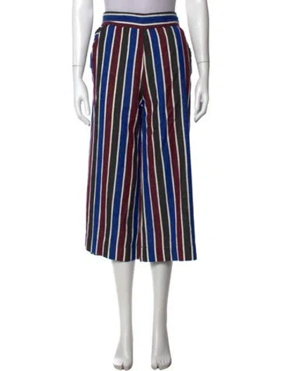 Pre-owned Ace & Jig Striped Wide Leg Pants In Blue