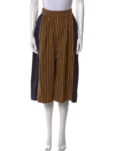 Pre-owned Ace & Jig Striped Wide Leg Pants In Neutral