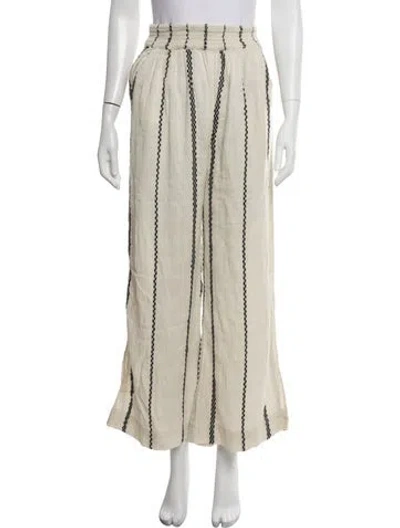 Pre-owned Ace & Jig Striped Wide Leg Pants In Neutrals