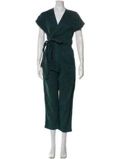 Pre-owned Ace & Jig V-neck Jumpsuit In Green