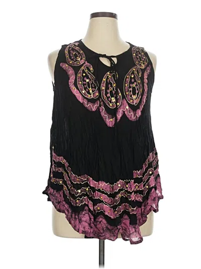 Pre-owned Ace Fashion Sleeveless Blouse In Purple