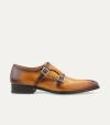 Ace Marks Kurt Plain Toe Monkstrap In Brown