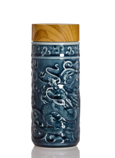 Acera Blue Dragon Prosperity Ceramic Tumbler