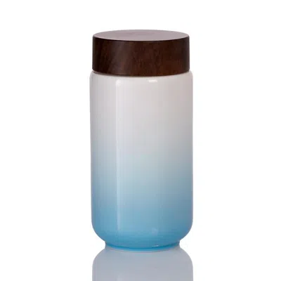 Acera Blue / White / Grey Cheer Up Tumbler - Blue, Grey, White In Brown