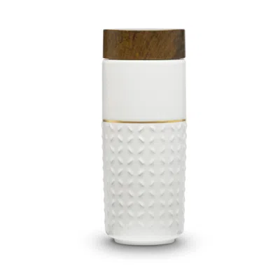 Acera Gold / White One-o-one / Dreamy Starry Sky Gold Ceramic Tumbler - White & Golden Line Hand- Gold, Wh In Gray