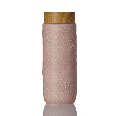 Acera Honey Bee Travel Mug 16 oz - Rose Gold In Pink