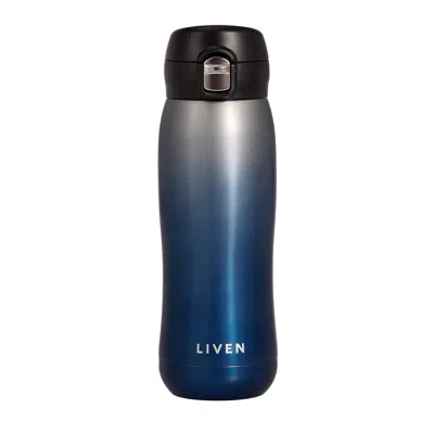 Acera Liven Glow™ Ceramic-coated Insulated Stainless Steel Water Bottle - Gradient Blue