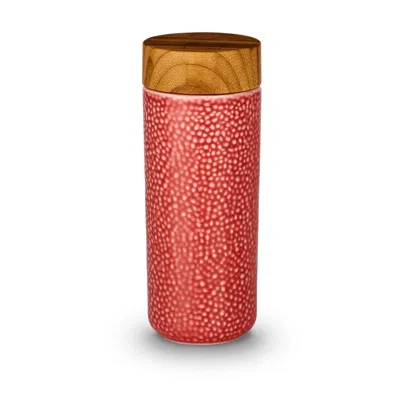 Acera Morning Dew Ceramic Tumbler - Red