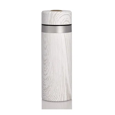 Acera Neutrals / White Harmony Stainless Steel Travel Mug With Ceramic Core - White Cedar