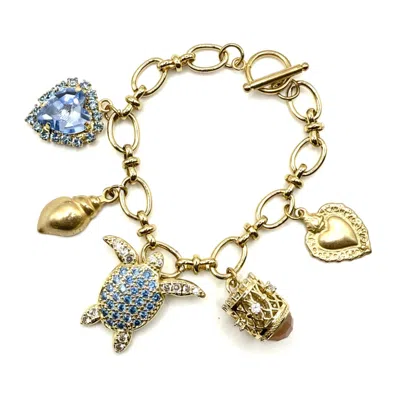 Achala Handcrafted Women's Neutrals Sea Treasures Charm Bracelet In White