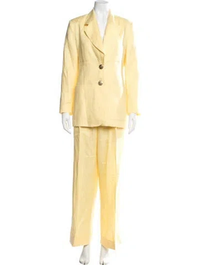 Pre-owned Acheval Pampa Pantsuit In Yellow