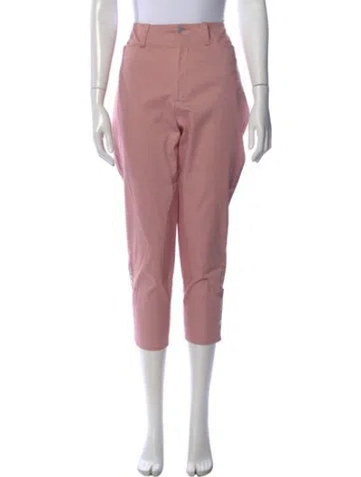 Pre-owned Acheval Pampa Straight Leg Pants In Pink