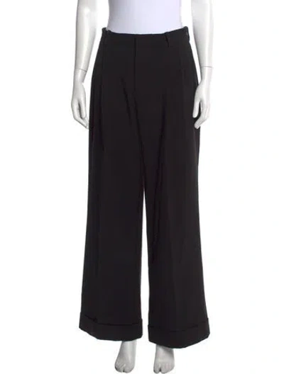 Pre-owned Acheval Pampa Wide Leg Pants In Black