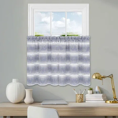 Achim 2-pc. Rod Pocket Window Tier In Blue