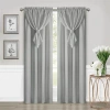 Achim Allegra Rod Pocket Light-filtering Single Curtain Panel In Gray