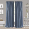 Achim Back Tab Blackout Single Curtain Panel In Blue