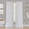 Achim Back Tab Blackout Single Curtain Panel In White