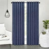 Achim Bedford Tab Top Light-filtering Single Curtain Panel In Blue