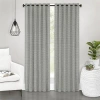 Achim Bedford Tab Top Light-filtering Single Curtain Panel In Gray