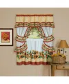 Achim Black Eyed Susan 5-pc. Kitchen Tiers Set, 57" X 36" In Spice