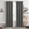 Achim Blake Rod Pocket Light-filtering Single Curtain Panel In Gray