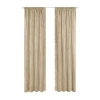 Achim Bordeaux Rod Pocket Light-filtering Single Curtain Panel In Sand