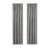 Achim Bordeaux Rod Pocket Light-filtering Single Curtain Panel In Silver