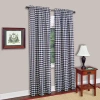 Achim Buffalo Check Rod Pocket Light-filtering Single Curtain Panel In Blue
