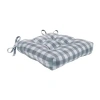 Achim Buffalo Check Tufted Dining Cushion In Gray