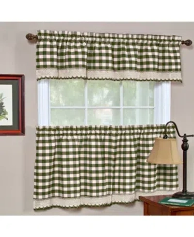 ACHIM BUFFALO CHECK WINDOW VALANCE, 58" X 14"