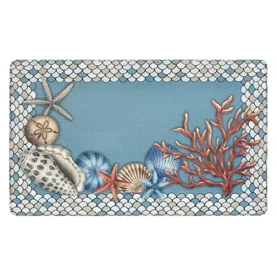 Achim Coastal Anti-fatigue 18"x30" Kitchen Mat In Multi