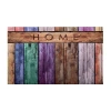 Achim Colorful Plank Rubber 18"x30" Doormat In Multi
