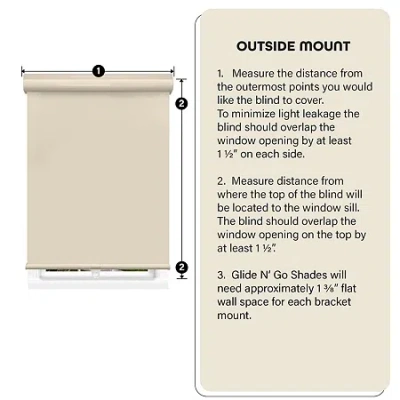 Achim Cordless 100% Blackout Roller Shade In Neutral