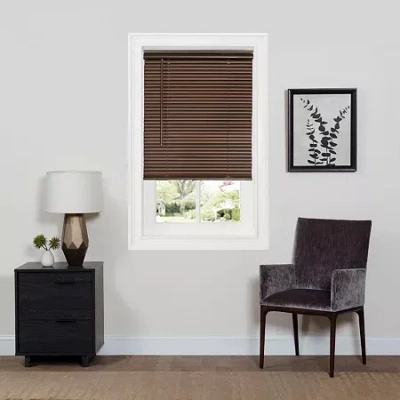 Achim Cordless Deluxe Sundown Gii 1in Horizontal Mini Blinds In Brown