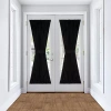 Achim Darcy Light-filtering Rod Pocket Door Panel Curtain In Black