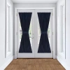 Achim Darcy Light-filtering Rod Pocket Door Panel Curtain In Blue