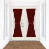 Achim Darcy Light-filtering Rod Pocket Door Panel Curtain In Red