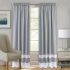 Achim Darcy Rod Pocket Light-filtering Single Curtain Panel In Gray