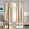 Achim Darcy Rod Pocket Light-filtering Single Curtain Panel In Sand