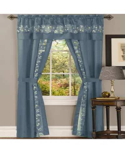 Achim Fairfield 5-pc. Window Set, 55" X 63" In Ice Blue