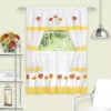 Achim Gerbera 3-pc. Rod Pocket Window Tier In Yellow