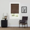 Achim Gii Deluxe Sundowncordless Room Darkening 1" Mini Blind, 46" X 64" In Mahogany