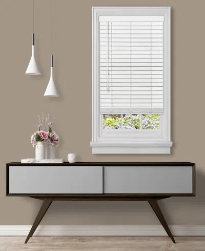 Achim Gii Madera Falsacordless Faux-wood 2" Plantation Blind, 33" X 64" In White