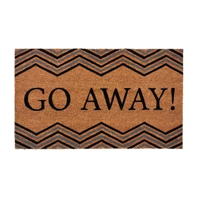 Achim Go Away Coir 18"x30" Doormat In Multi