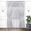 Achim Halley Rod Pocket Light-filtering Curtain Panel In Silver
