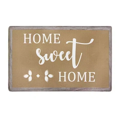 Achim Home Sweet Home Anti-fatigue 18"x30" Kitchen Mat In Sand