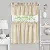 Achim Kendal 3-pc. Rod Pocket Kitchen Curtains & Drapes Window Set In White